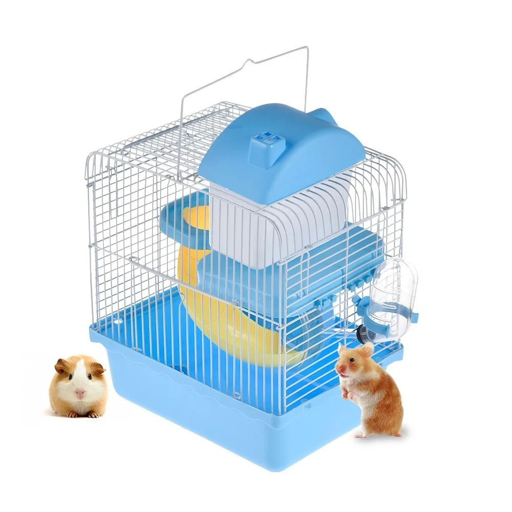 23*17*30 Hamster Cage Double layer Small Castle Pet Nest for Hamster