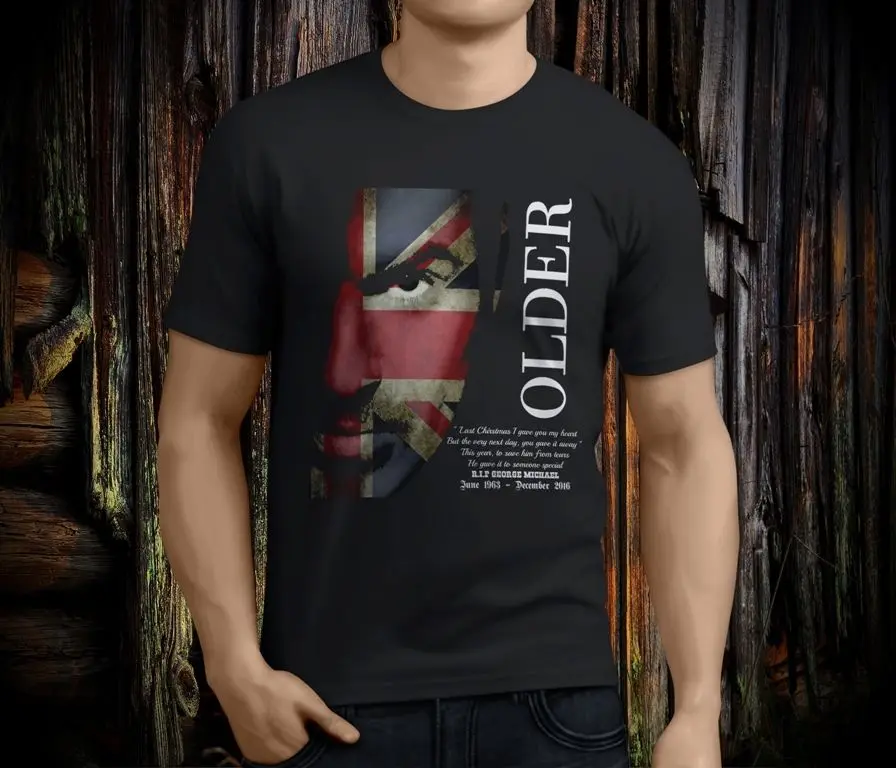 

New Cool GEORGE MICHAEL A Tribute Men's Black T-shirt Size S-3XL Tee Shirt Homme T Shirt Men Funny Movie Shirt