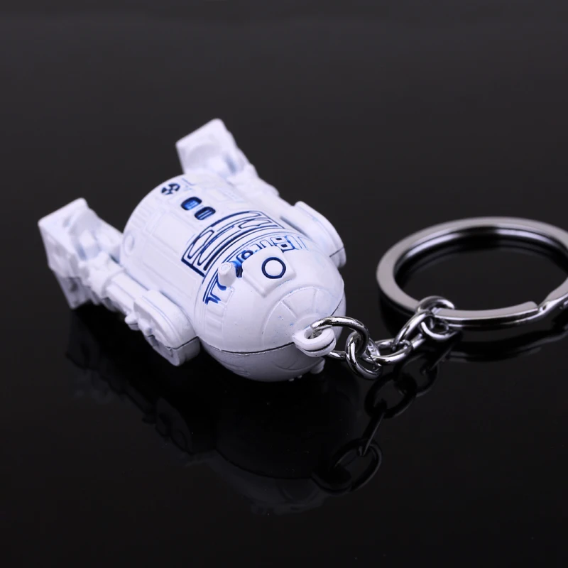 MQCHUN 3D деятель робот R2D2 подвесные брелоки брелок для ключей в стиле унисекс брелки