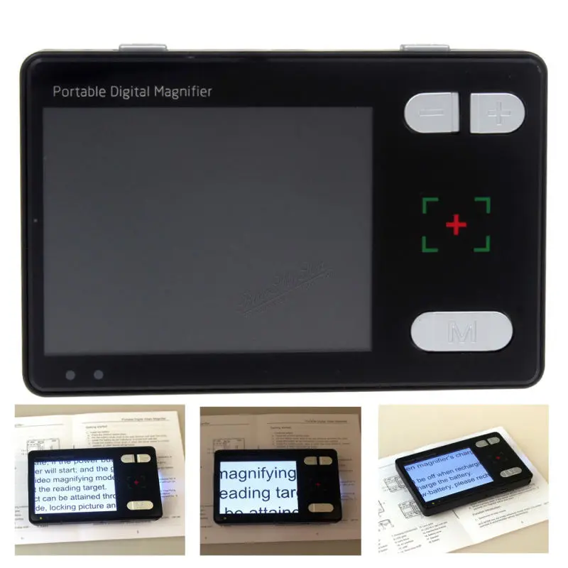 BOBLOV 2X-24X 3.5'' LCD Screen Portable Handheld Low Vision 2X-24X Reading Aid Electronic Video Magnifier TV Out Free shipping BOBLOV 2X-24X 3.5'' LCD Screen Portable Handheld Low Vision 2X-24X Reading Aid Electronic Video Magnifier TV Out Free shipping
