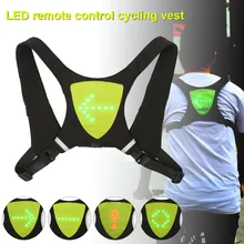Светодиодный светоотражательный жилет рюкзак с поворотным сигналом беспроводной пульт дистанционного управления для ночного велоспорта LMH66