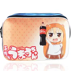 Бесплатная доставка Аниме Himouto! Umaru-Чан Мультфильм Doma umaru печать одного плеча рампы Сумки PU Повседневное моды школьный