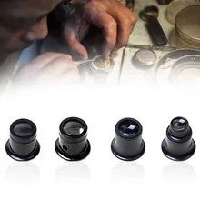 4 шт. Объектив глаз Оптическое стекло инструмент с лупой набор часы Лупа наборы ремонт Монокуляр пластиковые ювелирные изделия