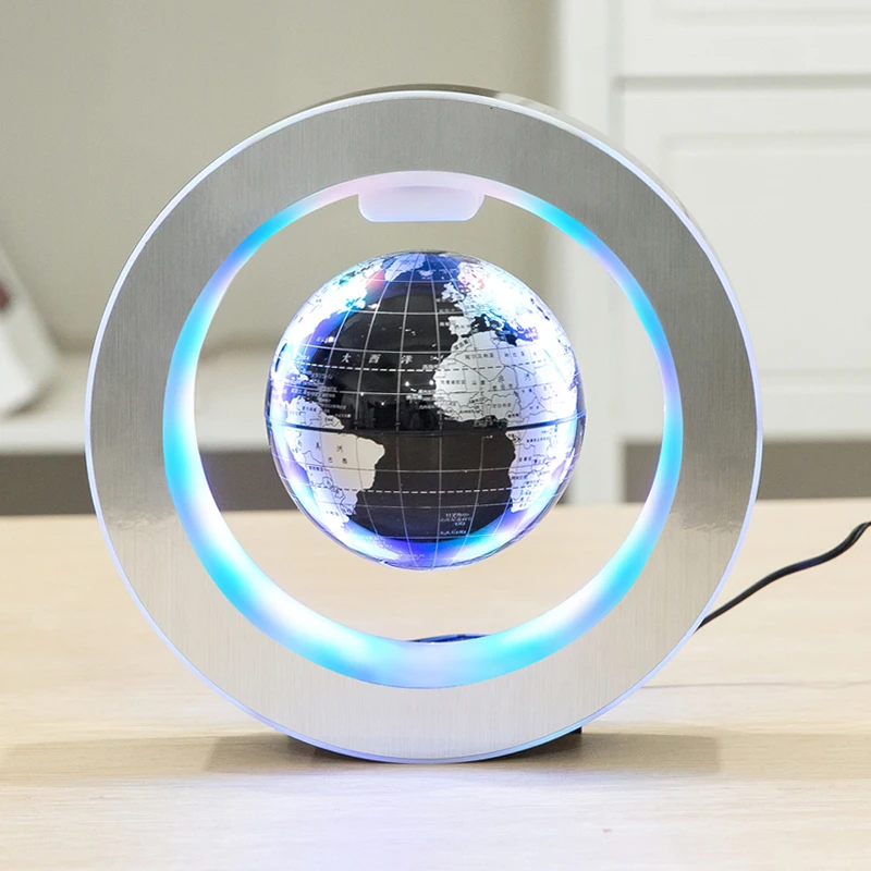 

tellurion table lamp 6w dia11cm white/black/blue/gold/dark blue with each 7 light colors 360 degree auto rotatable ce ul saa vde
