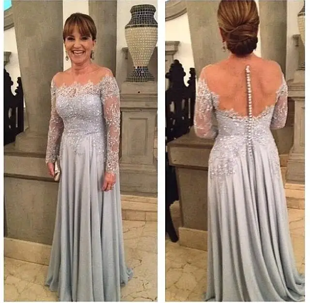long lace mother of the bride dresses