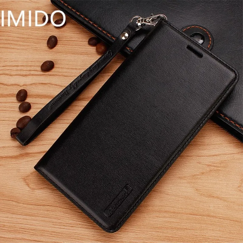 

Hanman magnetic luxury Genuine leather Wallet flip phone case For Xiaomi RedmiNote 5A with holder function phone case