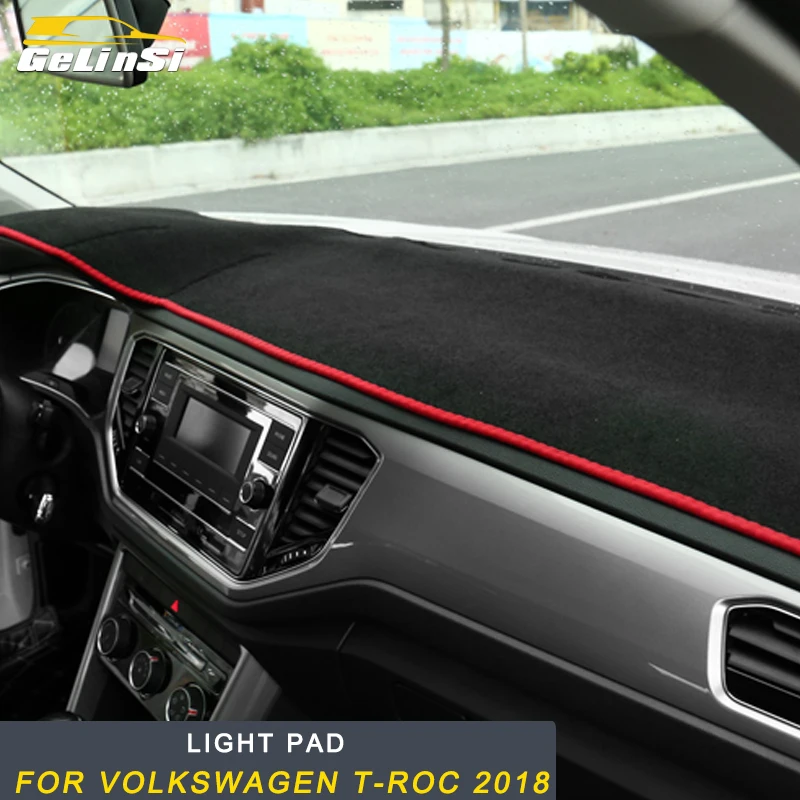 

GELINSI For Volkswagen T-ROC 2018 Auto Dashboard Cover dashboard light pad covers Interior Accessories Car