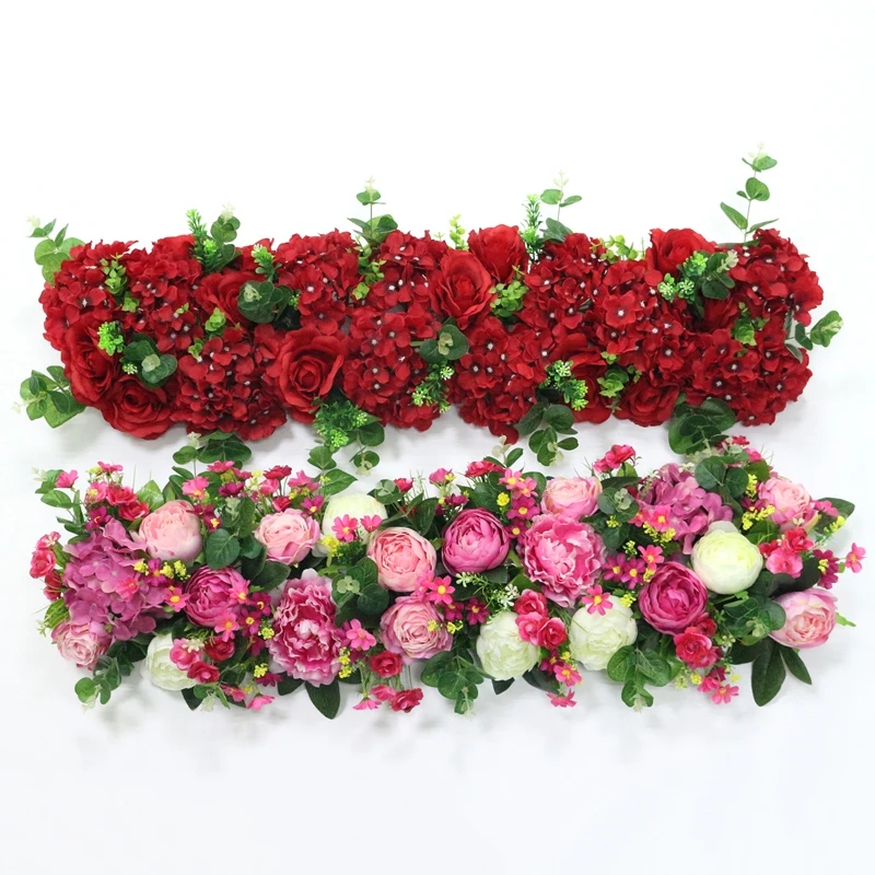 JAROWN Simulation Plant Flower Row Flower Wall Wedding Arrangement Decor DIY Pavilion Decor Arch Flowers Window Showcase Flores (21)