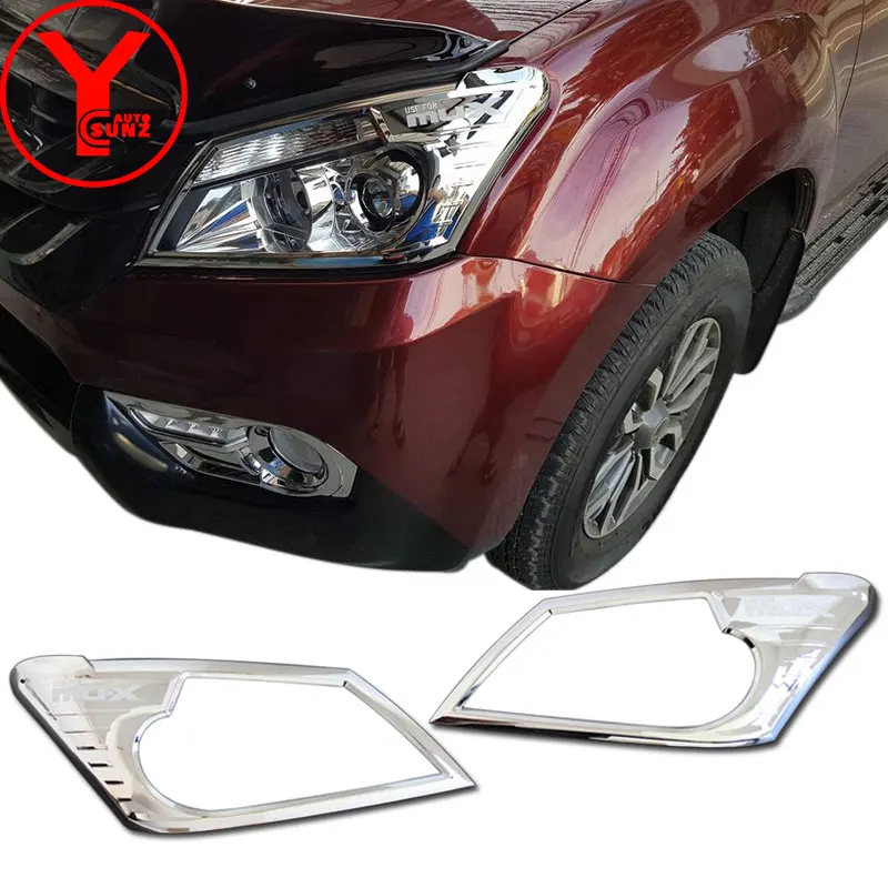 2014-2016 крышка головного света для ISUZU MU-X 2013 2014 2015 2016 ABS Хромированная фара