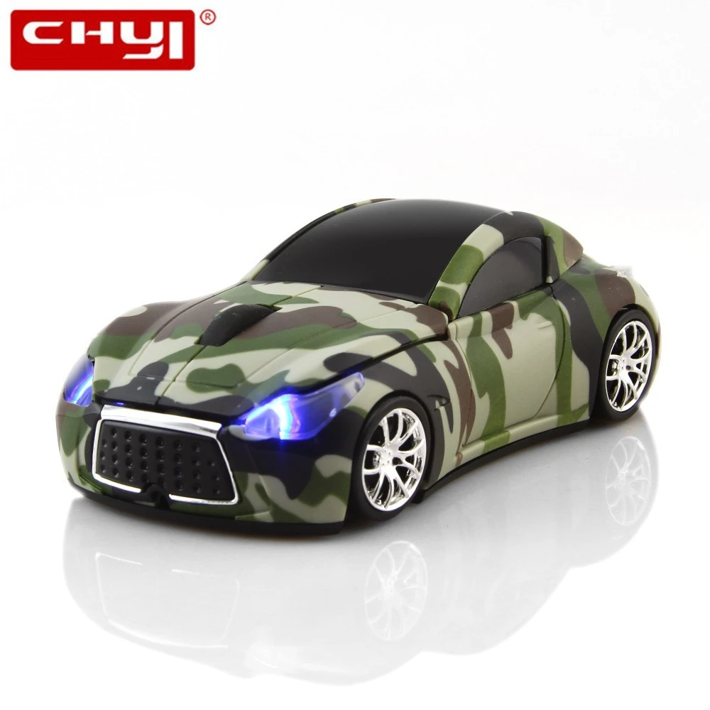 pink computer mouse CHYI 2.4G Wireless Infiniti Sports Car Shape Mouse Computer Gaming Optical With LED Flashing Light  112*55*36 MM cheap computer mouse