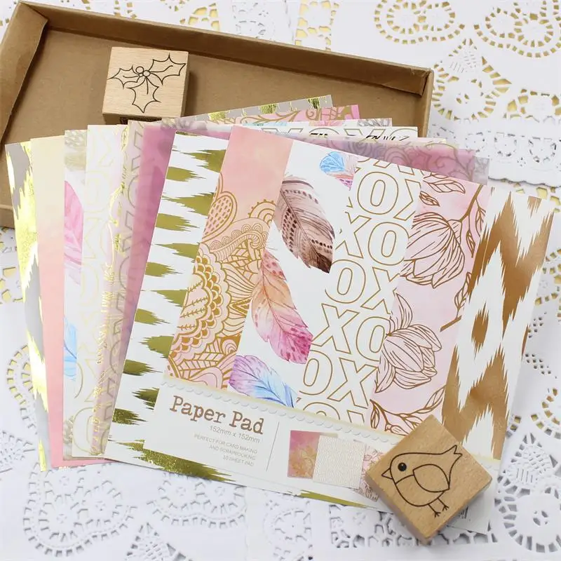 

ZFPARTY Lovely Series Material Paper Set for Scrapbooking DIY Projects/Photo Album/Card Making Crafts