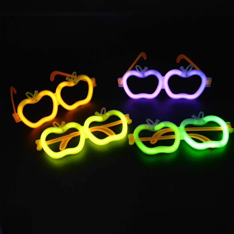 cool 8 glow stick glasses party neon colors jewels eye wear kids