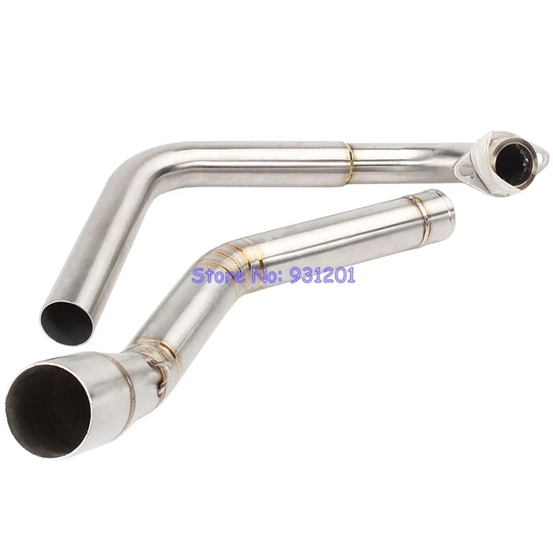 

For Yamaha YZF R15 MT-15 MT 125 Motorcycle Exhaust Pipe System Mid Link Pipe Tube Connect Pipe Headers for 51mm Exhaust Muffler