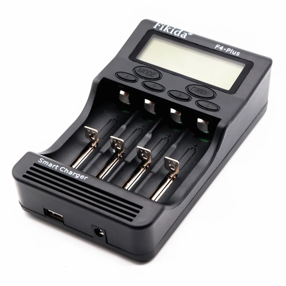 100% новый F4 Plus умное универсальное ЖК дисплей литий ионный NiMH AA AAA 10440 14500 16340 17335 17500