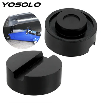 

YOSOLO Rubber Car Jack Support Block For Pinch Weld Side Pad Slotted Floor Jack Pad Frame Rail Adapter Car Removal Tool