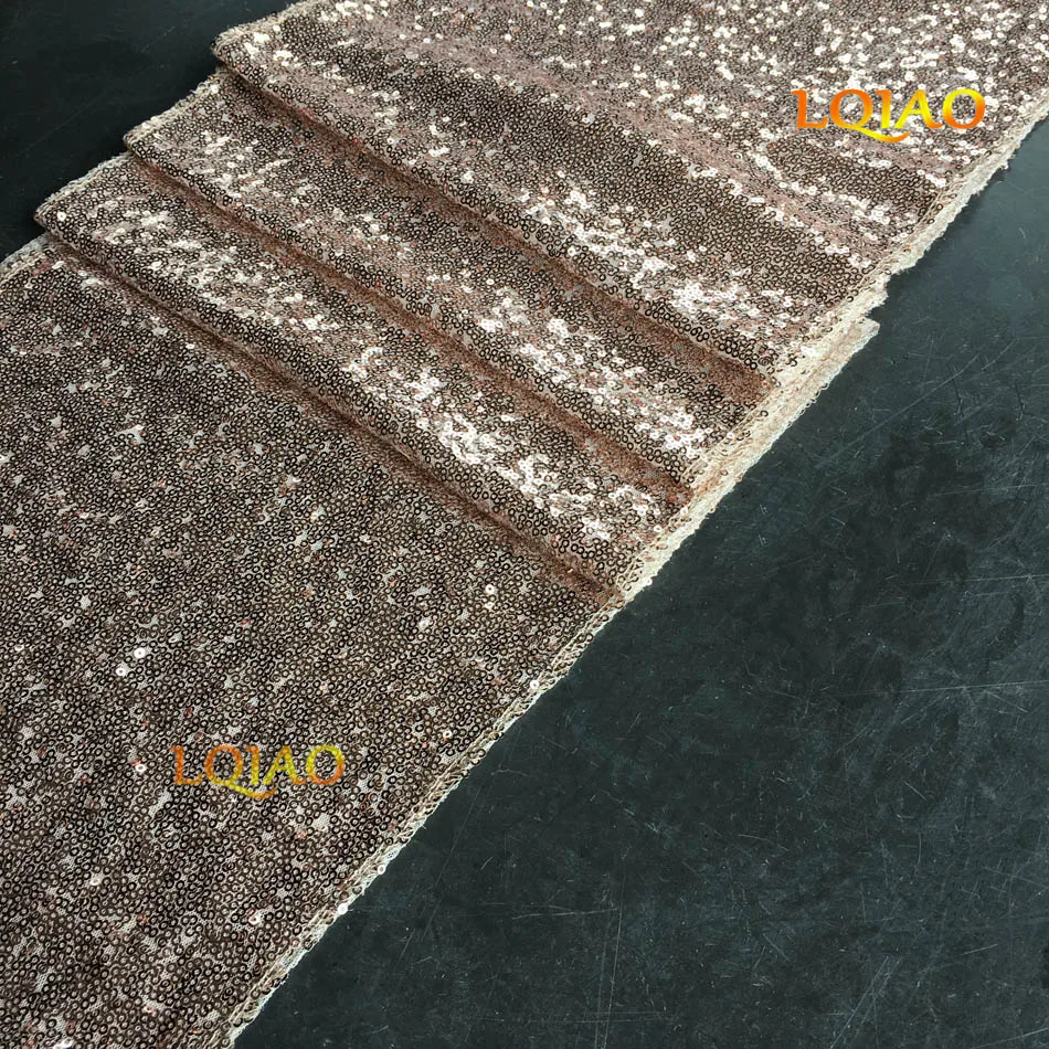 champagne Gold Sequin Table runner-001