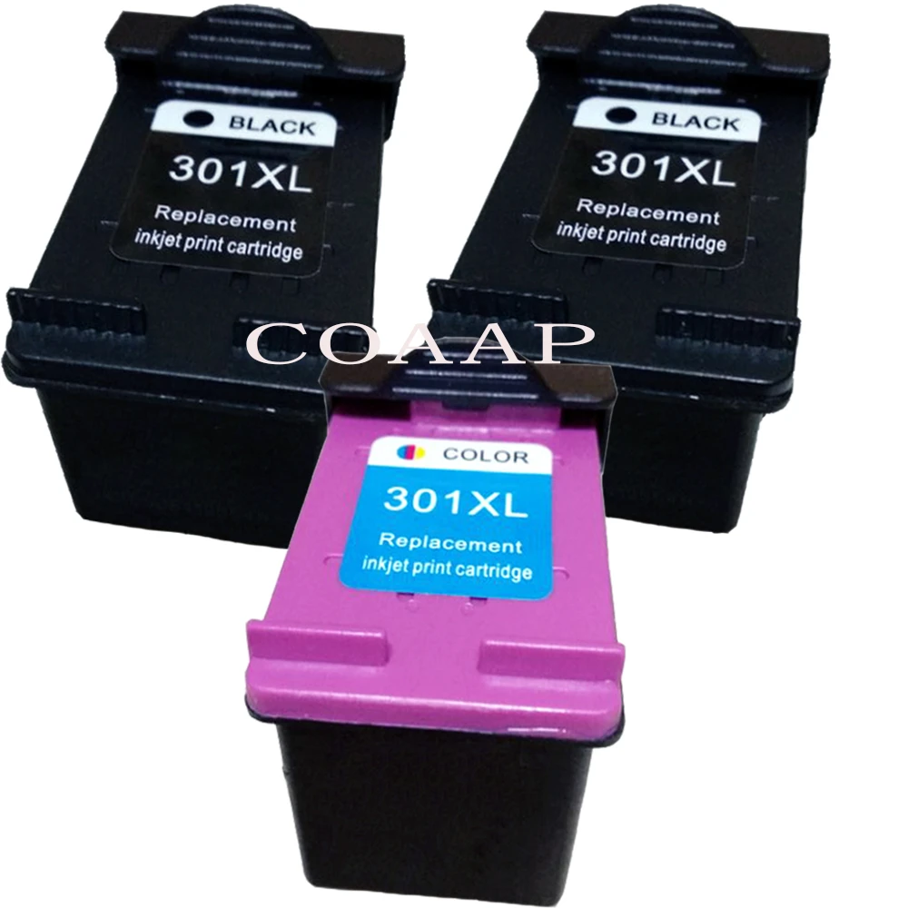 Neuropathie Voorafgaan vreugde 3x Replacement hp 301XL ink cartridge for Compatible HP Deskjet 3000 3050  1050 2050 3050 1050A 2050A Envy 5530 5532 Printer|Ink Cartridges| -  AliExpress