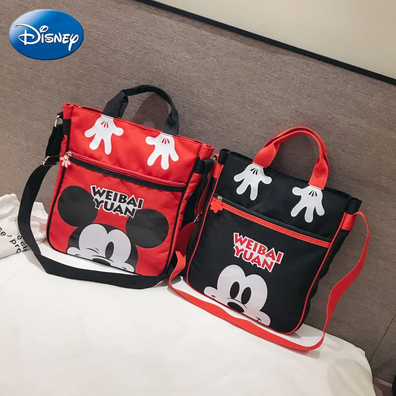 

2019 Disney Kids Backpack New Mickey Mouse Oxford Backpack Cute Kids Boy Girl Backpacks Cartoon Kindergarten Bags Plush Bag