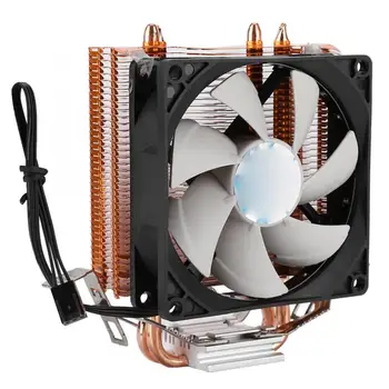 

9cm CPU Cooler Colorful Light Single Fan Gold Radiator Heat Dissipation High Quality