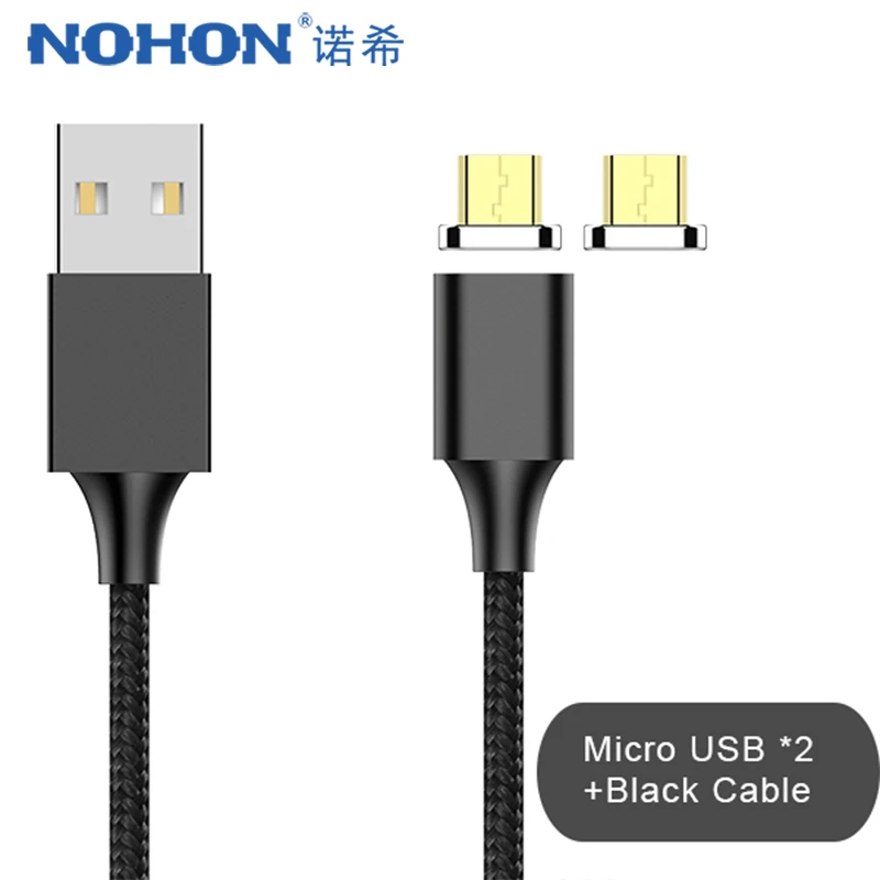 

NOHON Strong Magentic Charger Line Micro USB Charging&Sync Data Cable For Samsung S6 Xiaomi Redmi Note 4 X Phone Charger Cord 1M