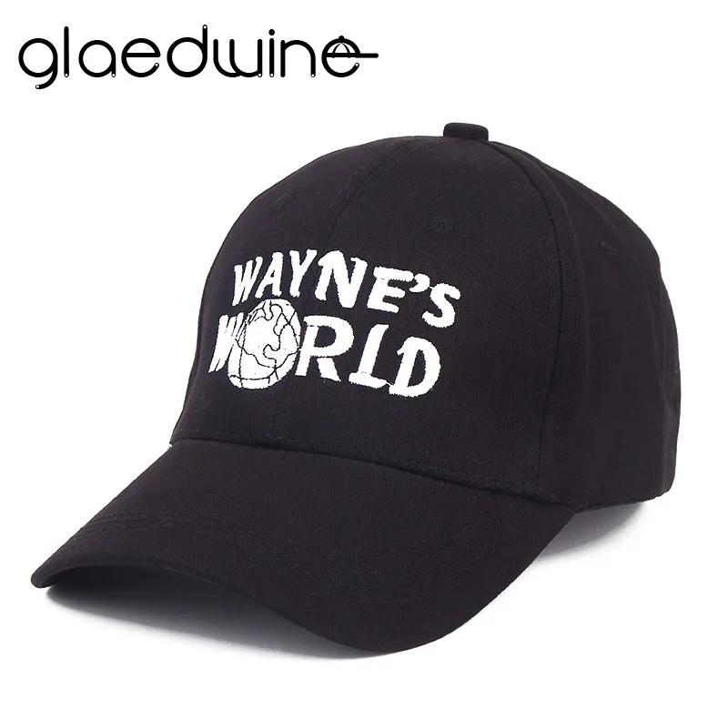 

Glaedwine High Quality Wayne's World Hat Costume Waynes World Baseball Caps Unisex Earth Hats Embroidered Trucker Dad Hat hiphop