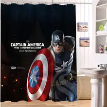 Капитан Америка пользовательские занавески для душа больше размер водонепроницаемый ткань Шторка для ванной SQ0520-C9