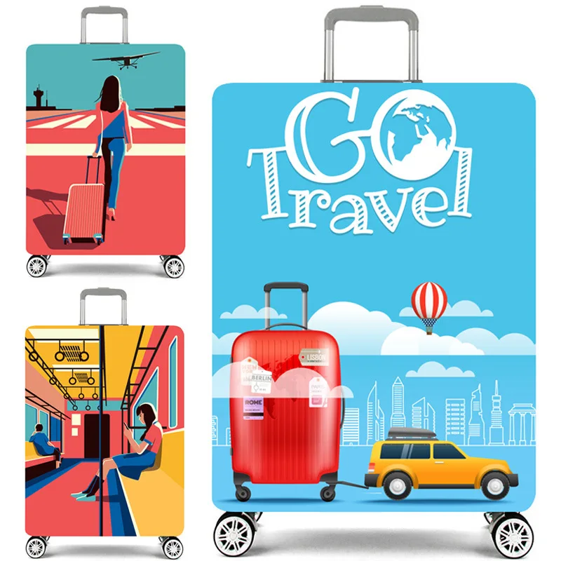 

Cartoon character pattern suitcase elastic dust cover luggage case for 18~30 inch password box trolley case high quality protect