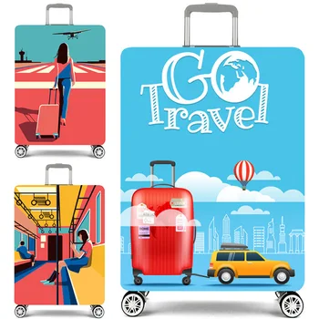 

Cartoon character pattern suitcase elastic dust cover luggage case for 18~30 inch password box trolley case high quality protect