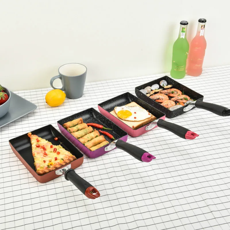 Creative Square Breakfast Omelette Pans Non stick Aluminum Alloy Frying