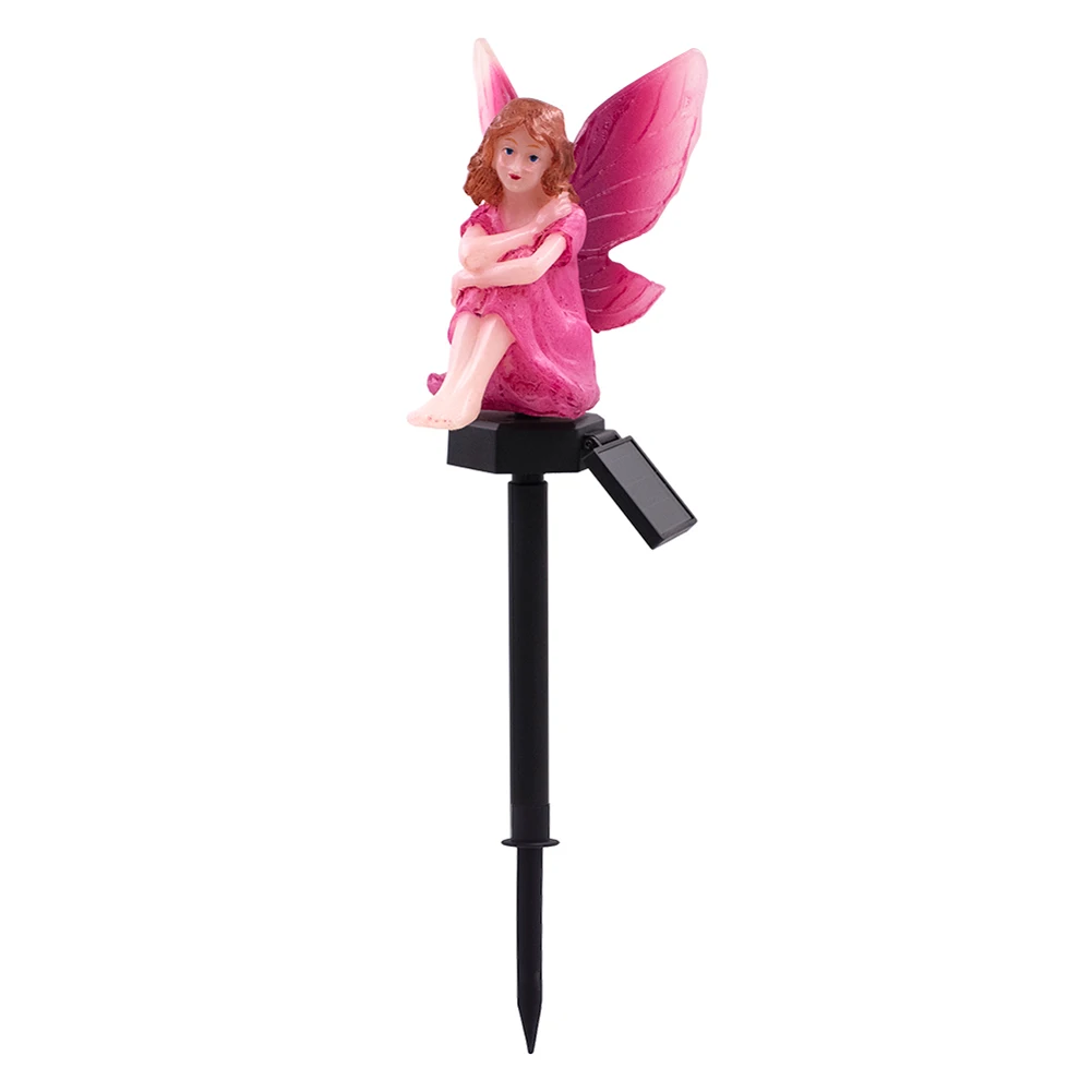 Flower Fairy Waterproof Garden Outdoor Led Energy Saving Lawn Lamp Backyard Decoration Landscape Home Solar Powered Ground | Лампы и