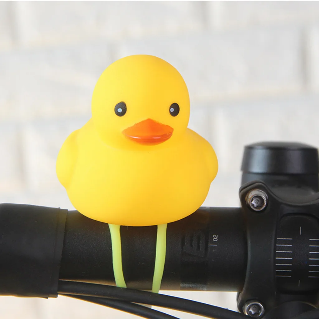 

Cartoon Duck Head Light Shining Duck Bicycle Bells Handlebar Bicycle Accessories will ring and bicycle lights will be on A30520