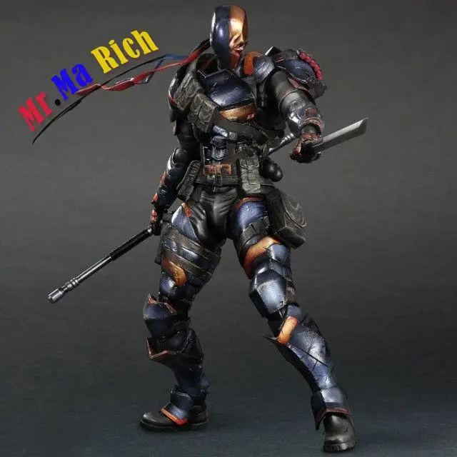 Play Arts Kai Deathstroke Deadpool Arkham Action Figure Model Toy Doll DC Comics