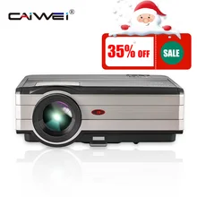 CAIWEI HD Movie Projector 1080p Outdoor Indoor 4000 Lumens Home Theater Proyector Dual HDMI USB for