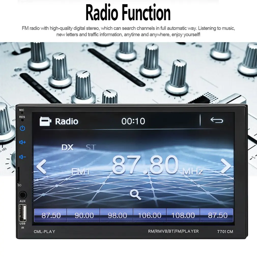 

New hot Universele 2 din Auto Multimedia Speler Autoradio 2din Stereo 7 "Touch Screen Video MP5 Speler Auto Radio Backup Camera