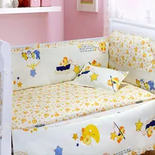 Промо-акция! 6 шт. Новое поступление удобные детские постельные принадлежности комплект детского постельного белья Детские матрасы для детской кроватки(4 бампера+ простыня+ наволочка