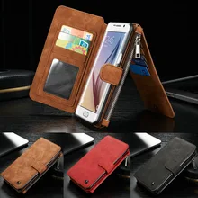 Винтаж многофункциональный кошелек кожаный чехол для samsung Galaxy S9 S8 плюс S7 S6 Edge Plus Note 8 5 Чехлы покрытие телефон сумка Coque