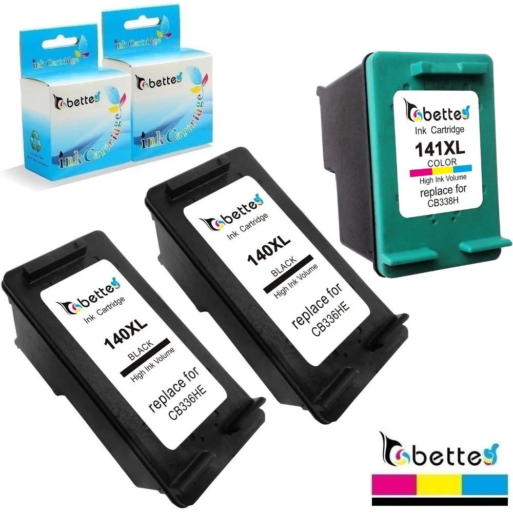 Replacement Ink Cartridges for HP 140XL 141XL 140 141 Photosmart C4283 ...