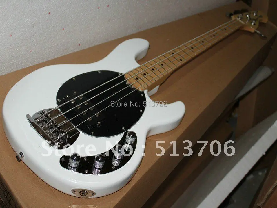 

Newest White 4 Strings Electric Bass High Quality Wholesale From China