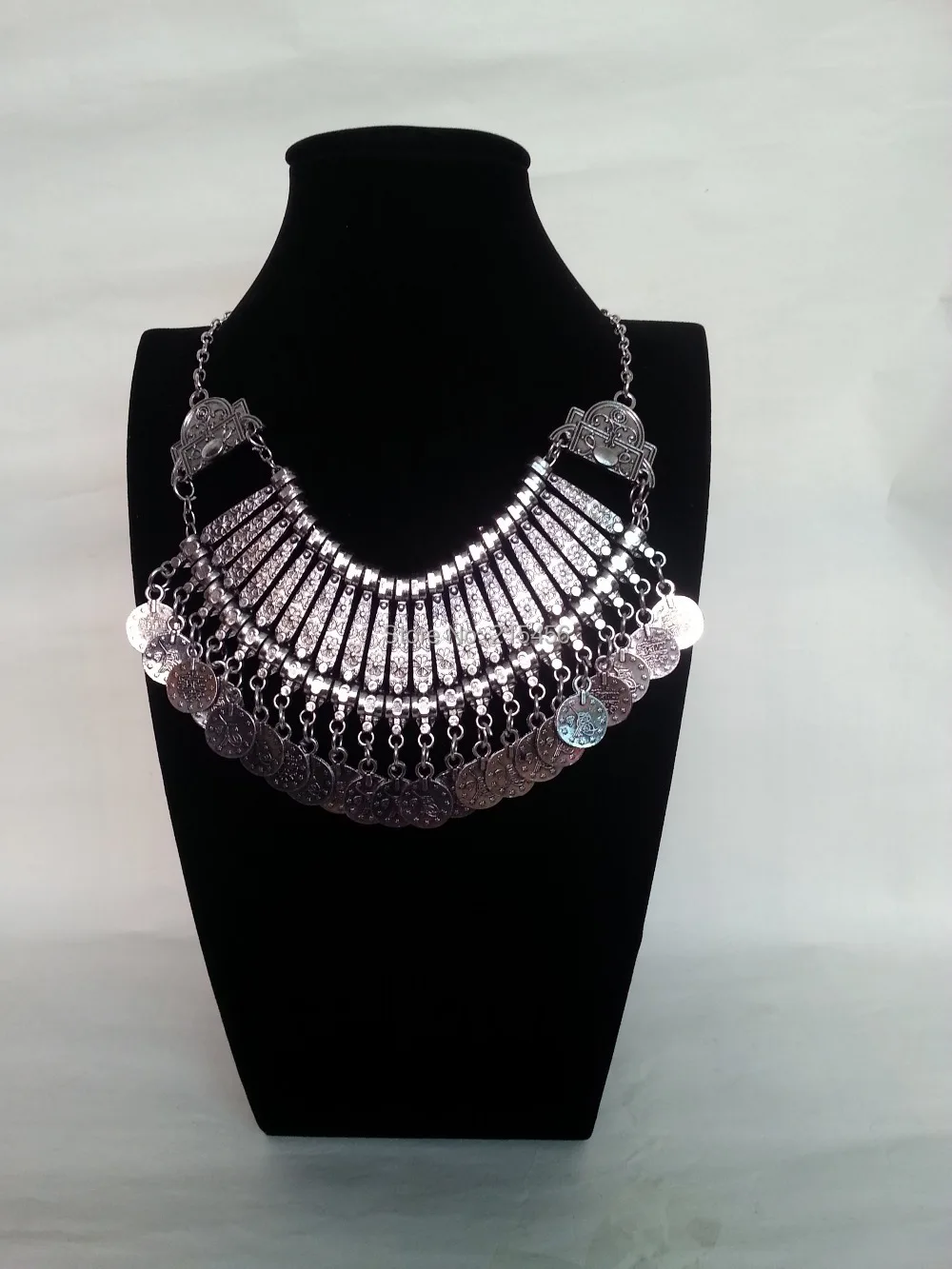 fashion jewelry Zamac necklace, silver jewelry,free shipping N110005