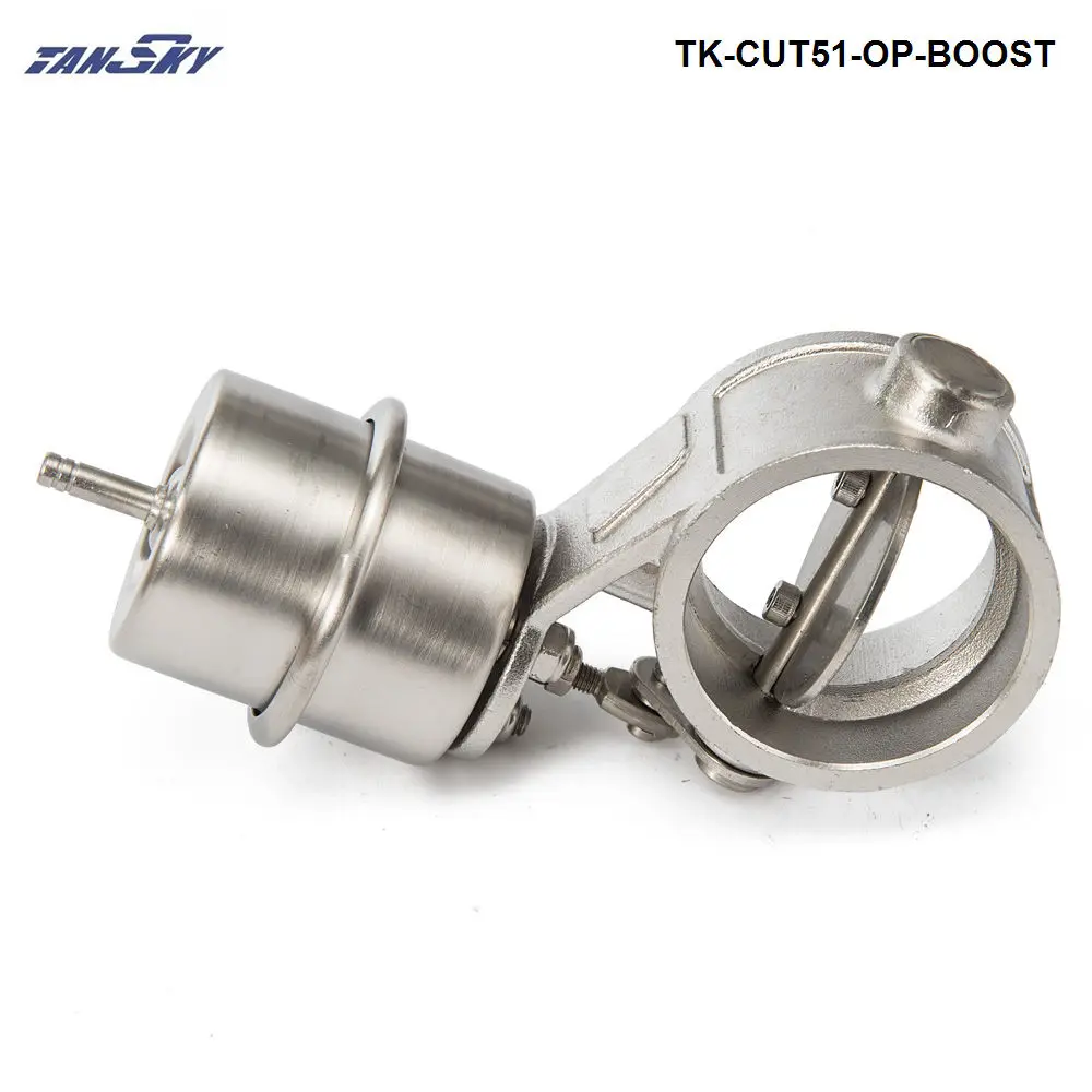 Выпускной контрольный клапан комплект выреза " 51 мм Труба Opend с повышающим приводом с беспроводным пультом дистанционного управления набор TK-CUT51-OP-BOOST-BZ