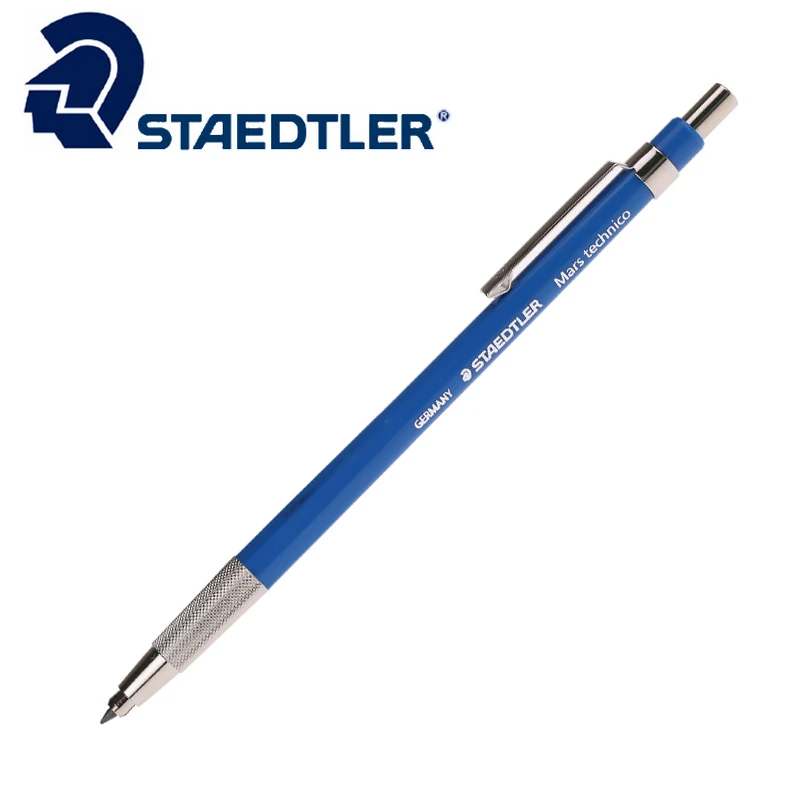 Staedtler Mars 780 механический карандаш, толстый грифель 2,0 мм, пресс для рисования, автоматические карандаши для дизайна, эскиз инженера манга 780BK