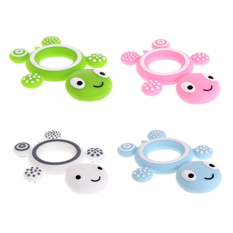 

Silicone Teether 27 colors Safety Tortoise Baby Kids Food Grade Silicone Soother Teether Teething Turtle Chewable Pacifier