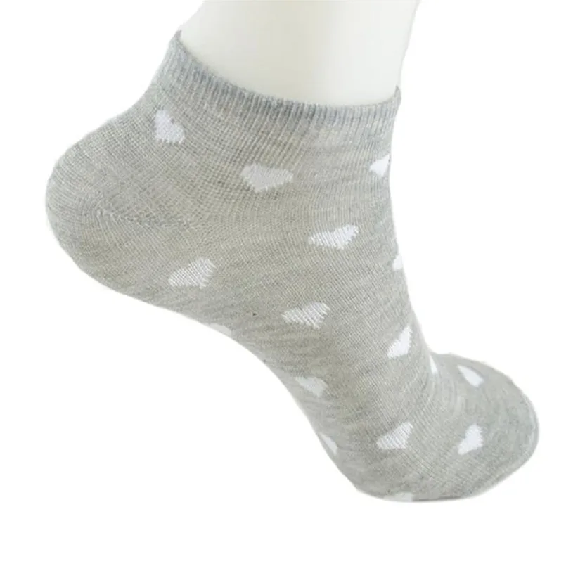 Новинка,, Женские однотонные яркие цвета, милые короткие носки-лодочки, невидимые носки до лодыжки, эластичные женские носки, низкие - Цвет: Gray