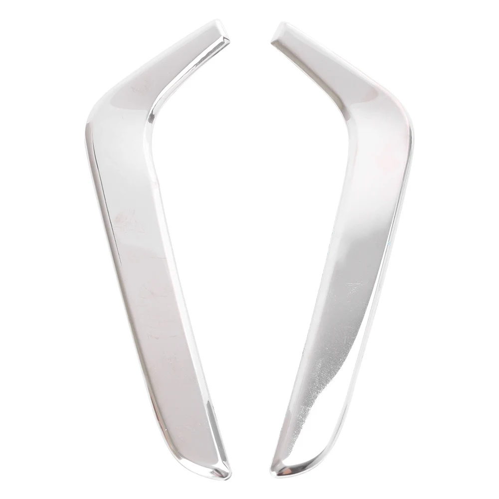 2PCS Auto Car Front Fog Light Decoration Eyebrow Cover Trim For Honda CR-V 2017 Stainless Steel