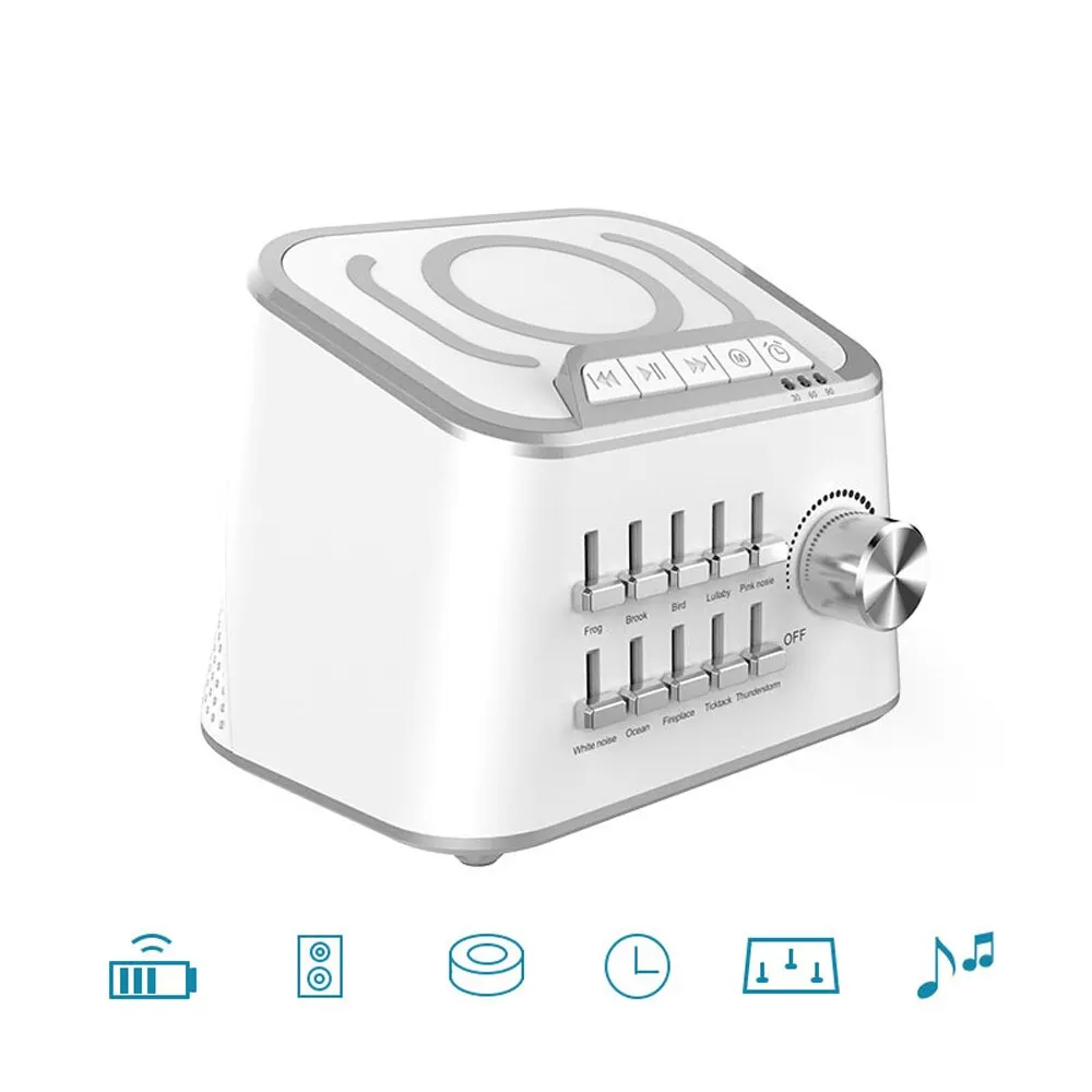 

10 Natural Sounds Sleep Enhancer Wireless Sound Speaker Sleep Machine 3 Kinds Time Baby Comfort Machine Sleep Quality Enhancer