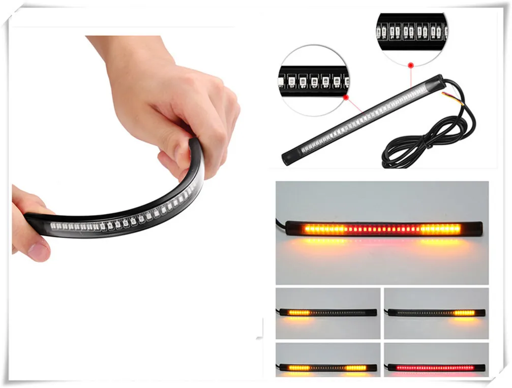 Car motocross beach electric modified brake turn light bar for KTM SMC SMCR EnduRo R MC-R Duke 640 LC4 Supermoto 990 AdventuRe