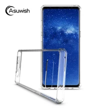 

New Hybrid TPU Bumper Frame Air Cushion Protective Case Clear Crystal Back Cover Shockproof Shell Fundas Capa For Note 8 Note8