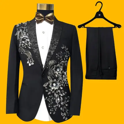 red and silver tuxedo