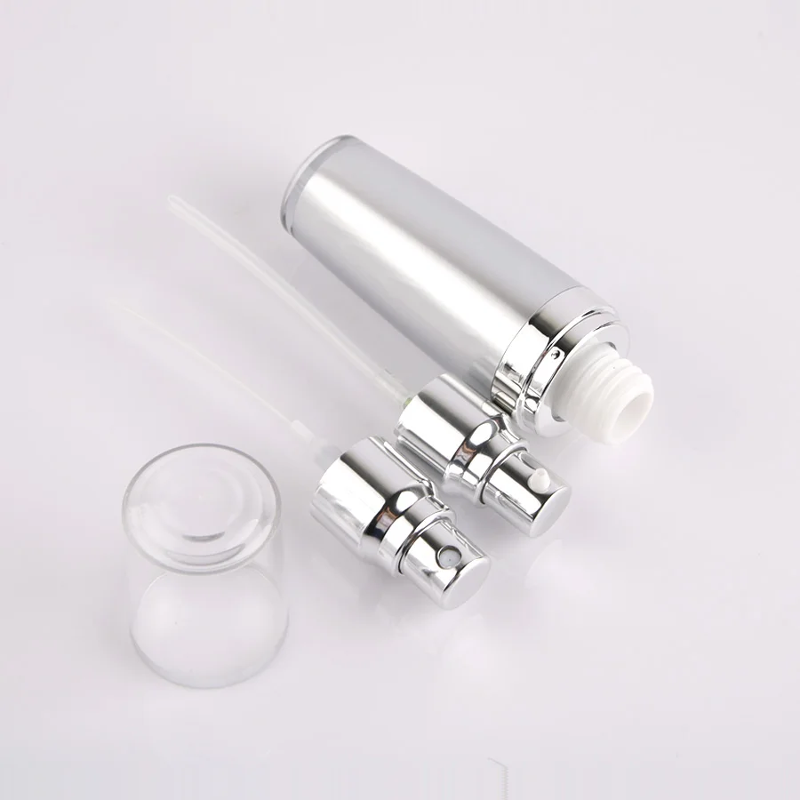 100 мл Серебряная акриловая бутылка для лосьона Серебряная эмульсия ...