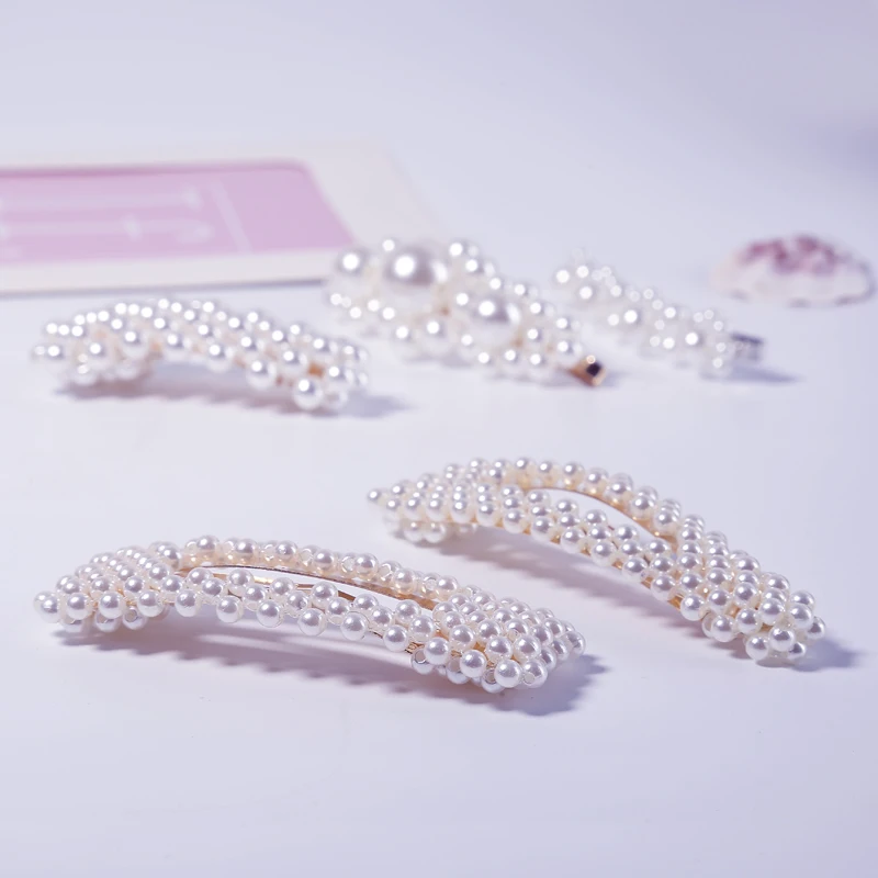 1PC Pearl Hairpin Snap Hairpin Bar Fashion Handmade Gold Hair Clip Hair Styling Accessories Pinzas Para El Cabello Hair Pins 1PC Pearl Hairpin Snap Hairpin Bar Fashion Handmade Gold Hair Clip Hair Styling Accessories Pinzas Para El Cabello Hair Pins